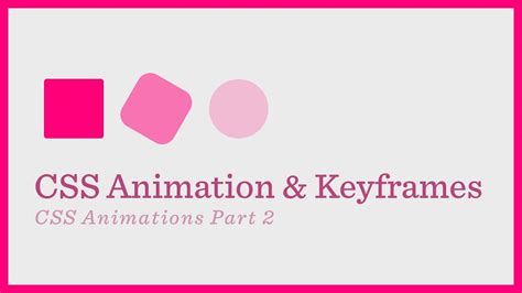 CSS Animation & Keyframes (CSS Animations Series Part 2) - YouTube