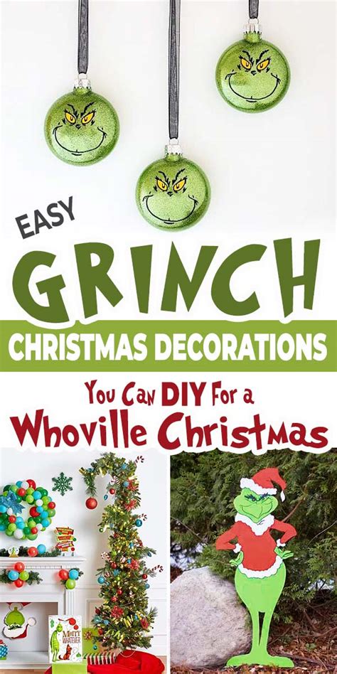 Easy Grinch Christmas Decorations You Can DIY for a Whoville Christmas ...