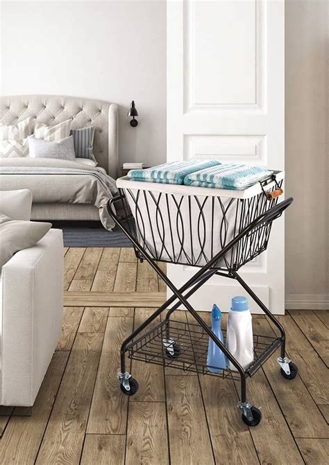 A collapsible laundry cart that'll simplify your at-home laundry ...