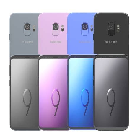 Samsung galaxy s9 colors 3D model - TurboSquid 1264617