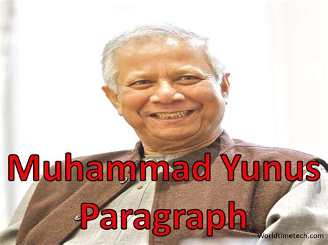 Muhammad Yunus Paragraph