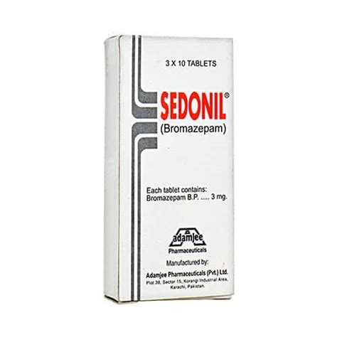 Sedonil 3Mg Tablets - Side Effects - Buy Online - ₨ 169 - khasmart