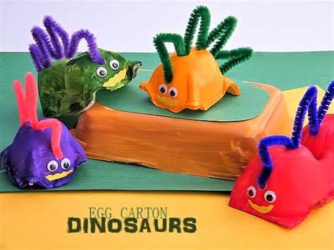 Egg Carton Dinosaurs - Our Kid Things