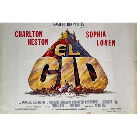 EL CID Belgian Movie Poster - 14x21 in. - 1961