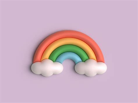 3D rainbow art by Ateliers Florencia on Dribbble