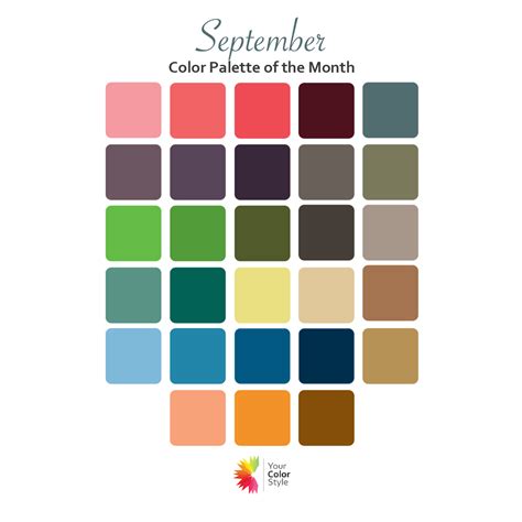 September Color Palette of the Month– Your Color Style