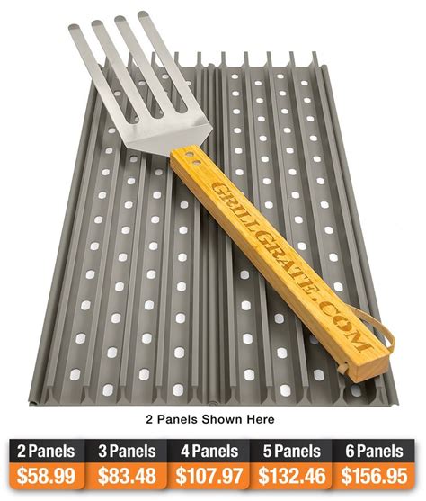 GrillGrate 19.25 Inch Hard Anodized Rectangular Grill Surface Set | Grilling, Grill grates, I grill