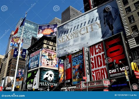 NYC: Times Square Billboards Editorial Stock Image - Image: 15135769