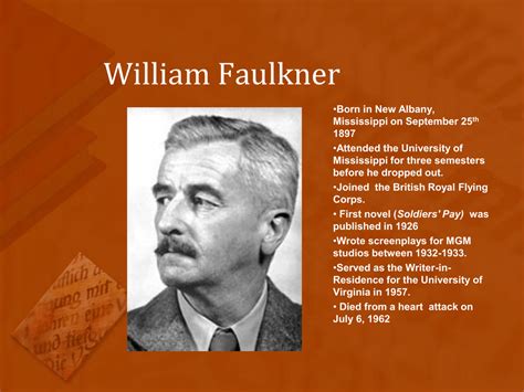 William Faulkner presentation