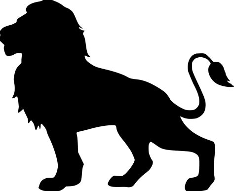 Download free illustrations of lion, silhouette, isolated, animal, head, graphic, king, safari ...
