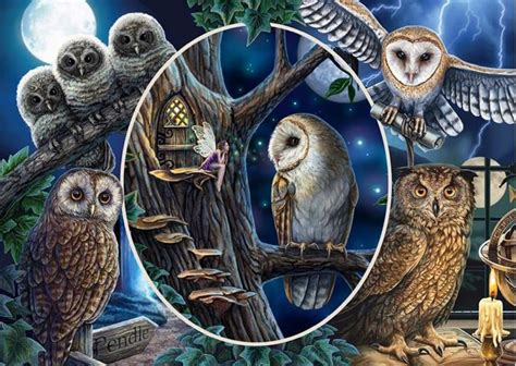 Schmidt puzzle 1000 pieces: L. Parker Mysterious owls