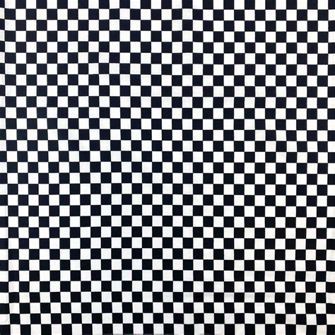 Checkered Printed Poplin Fabric By The Yard