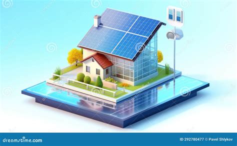 Model of a House Using Alternative Energy Sources, Ar Visualization ...