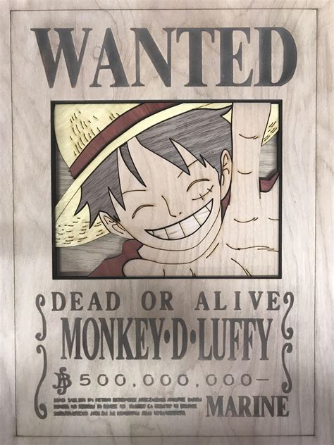 Luffy Wanted Poster Hd Easy mounting no power tools needed