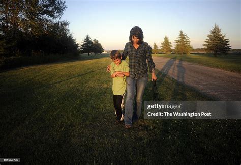 Kristi Noem and her son Booker on the family ranch... Kristi Noem, a ...