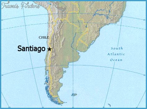 Santiago Map - TravelsFinders.Com