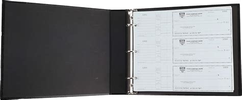 Amazon.com : 3 Ring Check Binder - for Home Accountant & End-Stub ...