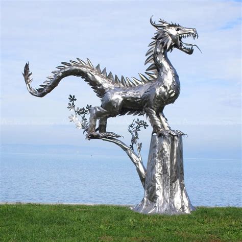 Metal Dragon Sculpture