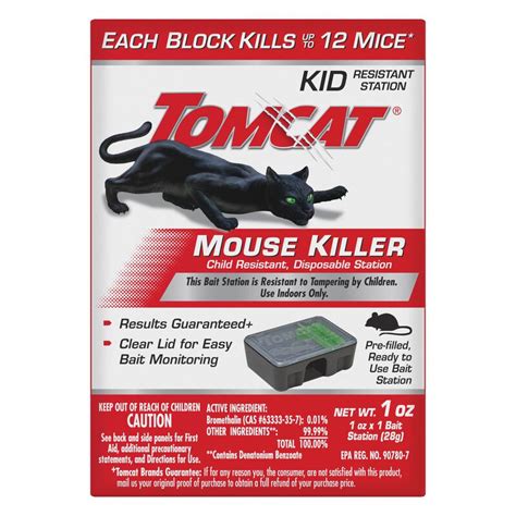 Tomcat Mouse Killer Child Resistant, Disposable Station | Tomcat