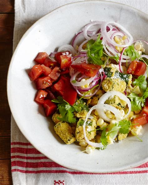 Fried Okra Salad — Kitchen Repertoire