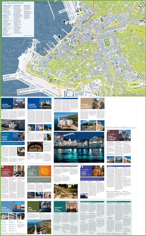 Trieste tourist attractions map