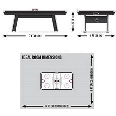 Air Hockey Table Dimensions Standard | Bruin Blog