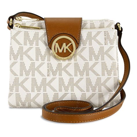 Michael Kors Fulton Small Crossbody Handbag in Vanilla - Cream - Fulton - Michael Kors Handbags ...