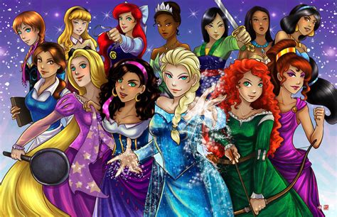 Disney Princess Group by TyrineCarver on DeviantArt