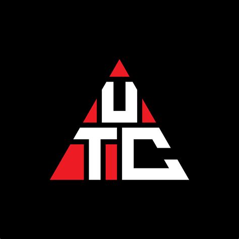 UTC triangle letter logo design with triangle shape. UTC triangle logo design monogram. UTC ...