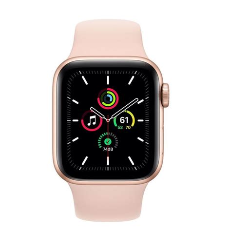 Apple Watch SE GPS 40mm Gold Aluminum Case With Pink Sand Sport Band MYDN2AE/A