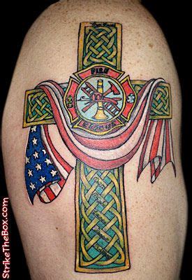 irish american flag tattoo - davidbowievansforsale