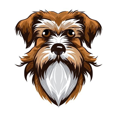 Premium Vector | Artistic dog face badge unique logo design