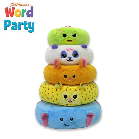 Buy Word Party Plush Stacking Toy- Stack and Sort Colorful Word Party ...