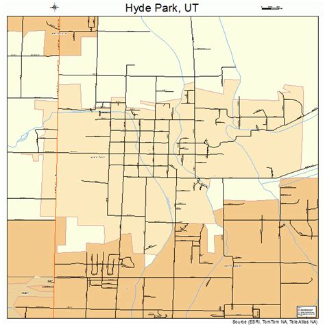 Hyde Park Utah Street Map 4937390