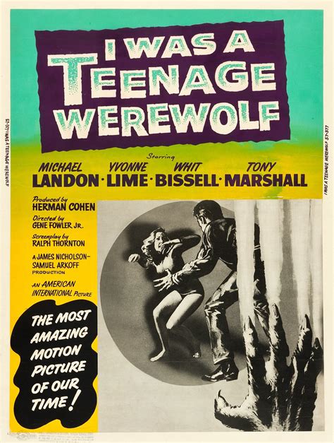 I Was a Teenage Werewolf posters – The Telltale Mind