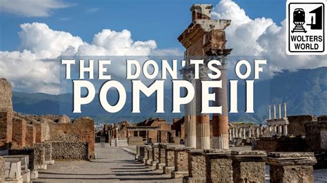 Pompeii - The Don'ts of Visiting Pompeii in Italy - YouTube