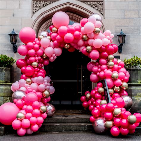 Pink Wedding Arch Bubblegum Balloons, Pink Balloons, Wedding Balloons ...