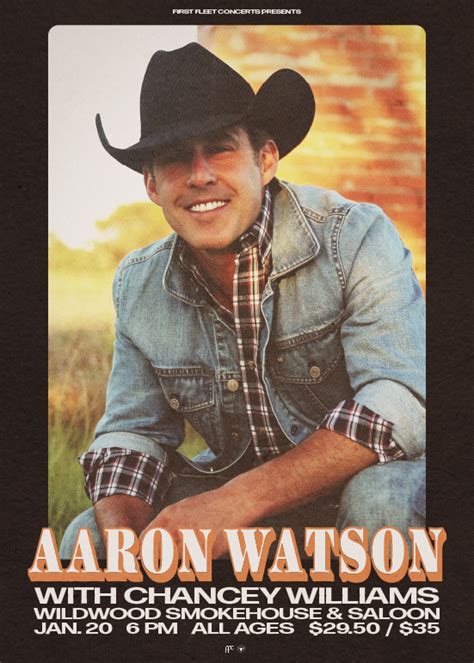 Aaron Watson Tickets at Wildwood Smokehouse & Saloon in Iowa City by First Fleet Concerts | Tixr