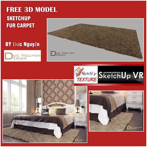Free Sketchup 3D Model Fur Rug - Great Architecture