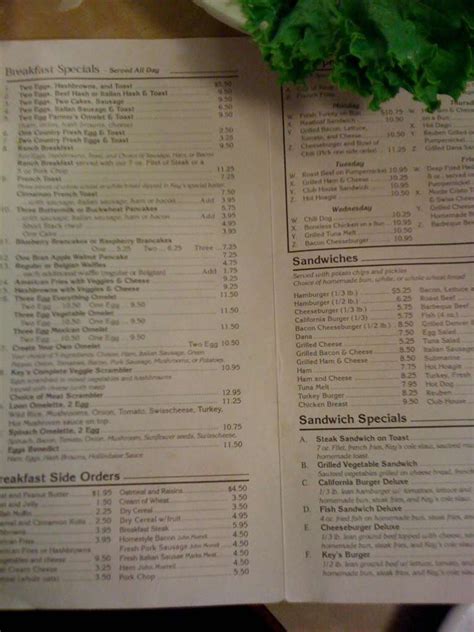 Keys Cafe & Bakery Menu, Menu for Keys Cafe & Bakery, St Anthony Park, Twin Cities - Urbanspoon ...