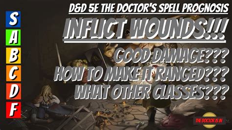 How To Use The First Level Spell Inflict Wounds and How To Enhance It In Dungeons and Dragons 5E ...