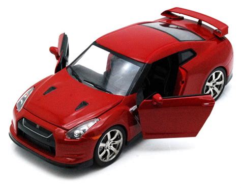 2009 Nissan GT-R, Red - Jada Toys 96811 - 1/24 scale Diecast Model Toy ...