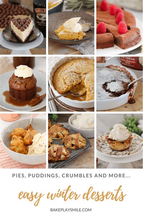 Easy Winter Dessert Recipes | Puddings, Pies & More - Bake Play Smile