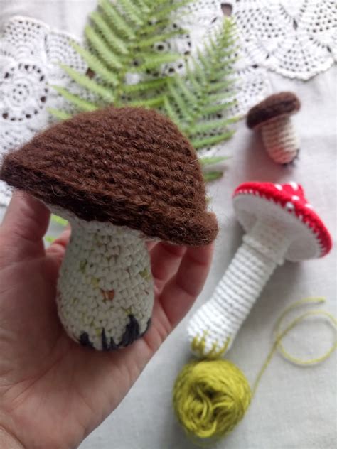 Crochet Mushrooms/wild Mushrooms /toadstool /porcini/us&uk | Etsy