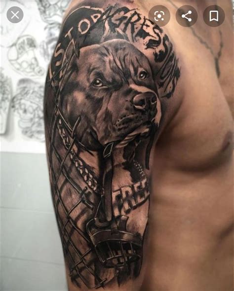 Pin by Gallea on Быстрое сохранение | Pitbull tattoo, Tattoos, Animal tattoos for men