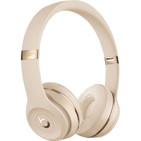 Beats by Dr. Dre Solo3 Wireless Headphones - Satin Gold MX462LLA