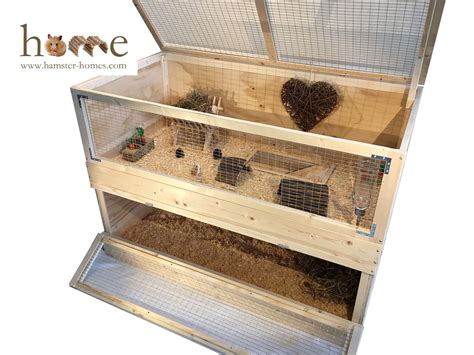 Two Tier Stackable Guinea Pig Cage - High quality - Made in the UK.