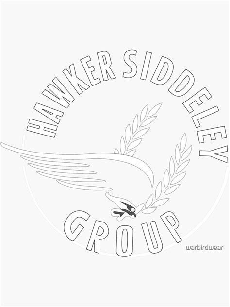 "Hawker Siddeley Logo" Sticker for Sale by warbirdwear | Redbubble