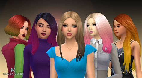 Ombre hair sims 4 cc - explorerlopa