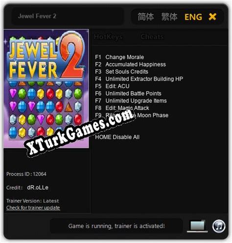 Jewel Fever 2: Cheats, Trainer +9 dR.oLLe » XTurkGames.COM